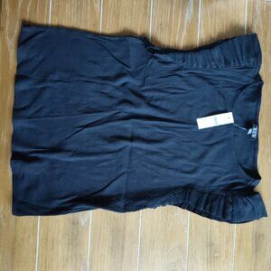 J Crew Black Women's Top Ruffle NWT
